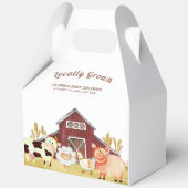 Rustic Barnyard Farm Animals Baby shower Bedankdoosjes (Voorkant)