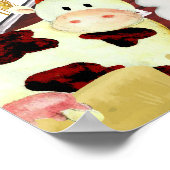 Rustic Barnyard Farm Animals Baby shower Welkom Poster (Hoek)