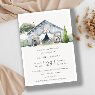 Rustic Barnyard Farm thème Fiançailles Invitation