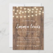 Rustic BBQ Graduation Party Invitation with Photo (Devant)