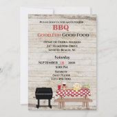 Rustic BBQ Outdoor Grill Picnic Kaart (Voorkant)