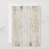 Rustic BBQ Outdoor Grill Picnic Kaart (Achterkant)