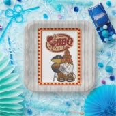 Rustic BBQ Papieren Bordje (Feest)