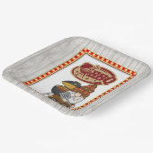 Rustic BBQ Papieren Bordje (Gebogen)