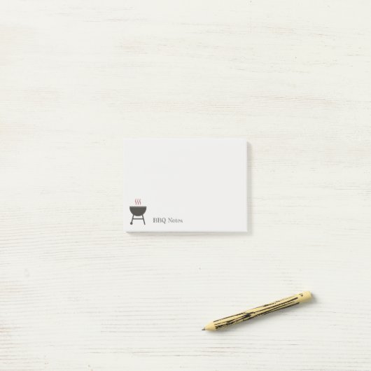 Rustic BBQ Post-it® Notes (Op bureau)