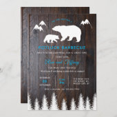 Rustic BBQ Wedding Kaart (Voorkant / Achterkant)