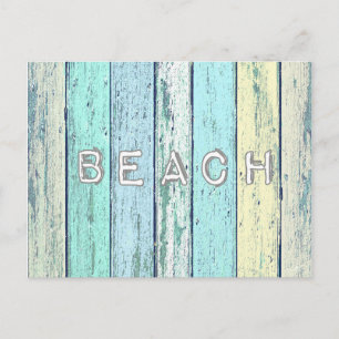 Rustic Beach Driftwood Briefkaart