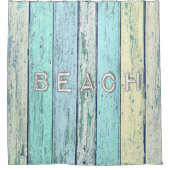 Rustic Beach Driftwood Douchegordijn (Voorkant)