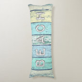 Rustic Beach Driftwood Lichaamskussen (Voorkant Verticaal)