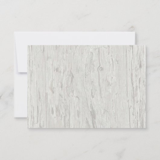 Rustic Beach Driftwood Sand Dollar Mariage RSVP (Dos)