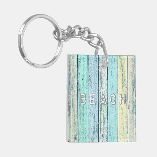 Rustic Beach Driftwood Sleutelhanger (Voorkant Links)