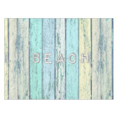Rustic Beach Driftwood Tafelkleed (Voorkant (Horizontaal))