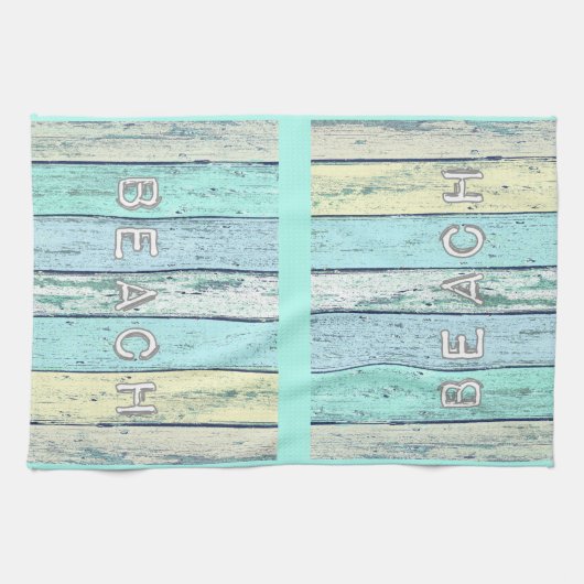 Rustic Beach Driftwood Theedoek (Horizontaal)