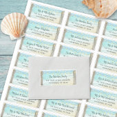Rustic Beach Mariage invité Étiquettes de adresse