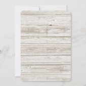 Rustic Beach Scene met Boat & Lighthouse Save The Date (Achterkant)