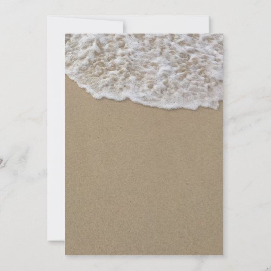 Rustic Beach Starfish Lantern Light Wedding Kaart (Achterkant)