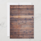 Rustic Beach Starfish Mason Jar Baby shower Kaart (Achterkant)