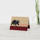 Rustic Bear Merci Cartes (Devant)