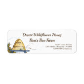 Rustic Beehik Custom Honey Bee Étiquettes de nourr (Devant)