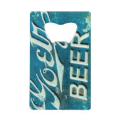 Rustic Beer Bottle Pet Kredietkaart Flessenopener (Voorkant)