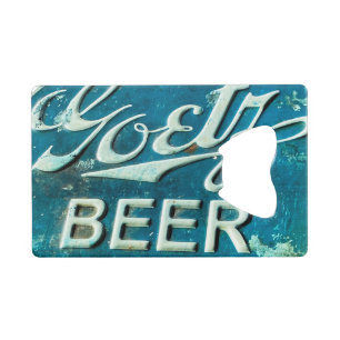 Rustic Beer Bottle Pet Kredietkaart Flessenopener
