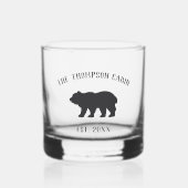 Rustic Beer - Gepersonaliseerde familienaam Whisky Glas (Voorkant)