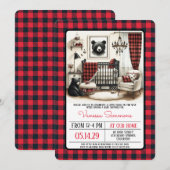 Rustic Beer Nursery Baby shower Kaart (Voorkant / Achterkant)