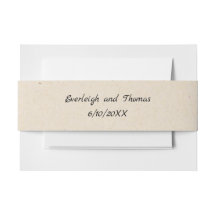 Rustic Beige Faux Kraft-karton, Belly Band