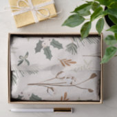 Rustic Beige Holiday Tissuepapier (Geschenk)