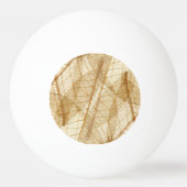 Rustic Beige Lace Leaves Pingpongballen (Achterkant)