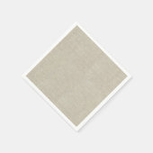 Rustic Beige linen bedrukt Servetten (Hoek)