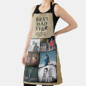 Rustic Best Dad Ever Custom 6 Photo Collage Schort (Insitu)