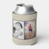 Rustic Best Dad ever Father Day Photo Collage Blikjeskoeler (Blikje Voorkant)