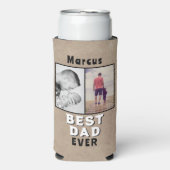 Rustic Best Dad's Day 2 Photo Collage (Seltzer Voorkant)