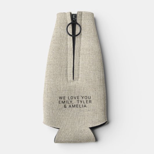 Rustic Best Dad's Day 2 Photo Collage Flesjeskoeler (Achterkant)