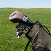 Rustic Best Dad's Day Photo Golfheadcover (Insitu)