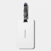 Rustic Best Grandpa Ever Bagagelabel (Achterkant verticaal)