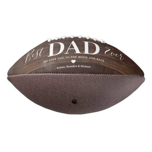 Rustic Best Pap Ever Photo Collage Football (Gedraaid 270)