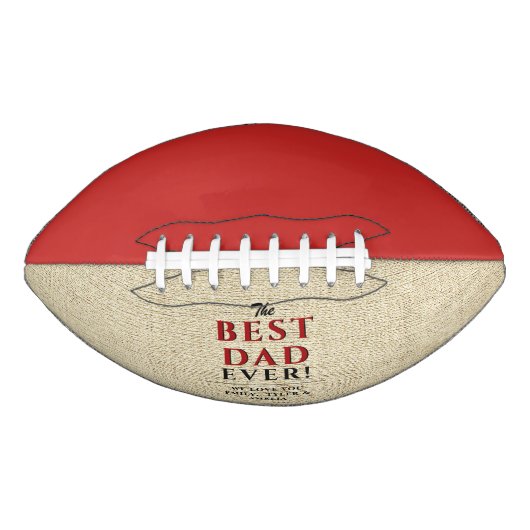 Rustic Best Pap Ever Vader Day American Football (Voorkant)