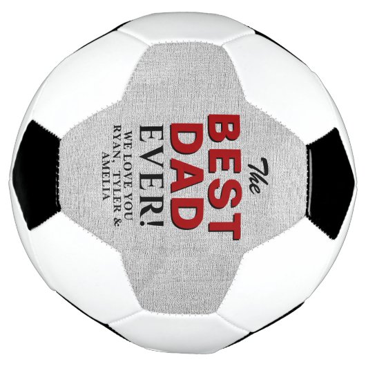 Rustic Best Pap Ever Vader's Day Football Voetbal (Gedraaid)