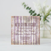 Rustic Birch Aspen Trees Fall Wedding Invitations Kaart (Staand voorkant)