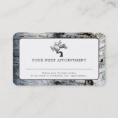 Rustic Birch Tree, Appointkaart Afsprakenkaartje (Voorkant)