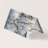 Rustic Birch Tree, Appointkaart Visitekaartjes (Achterkant)