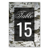 Rustic Birch Tree Bark Modern Wedding Kaart (Voorkant)