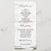 Rustic Birch Tree Heart Programmes Mariages de aut (Dos)