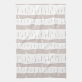 Rustic Birch Tree Pattern Theedoek (Verticaal)