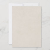 Rustic Birch Tree Woodland Wedding Invitation Kaart (Achterkant)