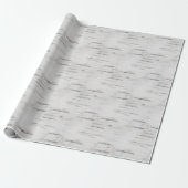 Rustic Birch Wood Patterned Cadeaupapier (Uitgerold)