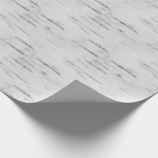 Rustic Birch Wood Patterned Cadeaupapier (Hoek)