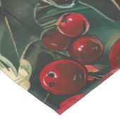 Rustic Bird en Poinsettia kerstpatroon (13) Tafelkleed (Gekanteld)